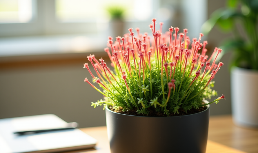 Drosera : la plante idéale près de votre corbeille